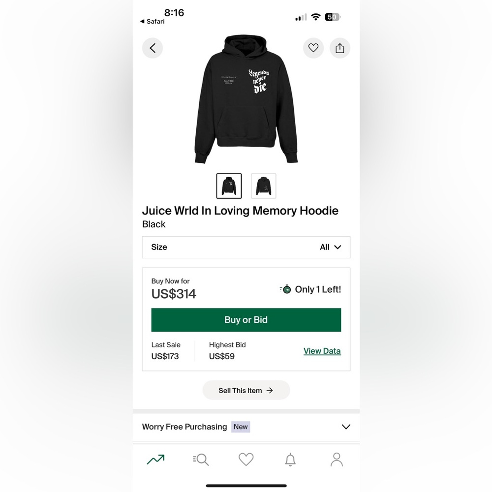 Juice Wrld Memorial Sweater - Picture 7 of 8